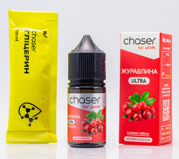 Жидкость Chaser For Pods Ultra Salt Клюква 30ml 50mg (набор компонентов)