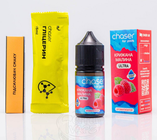 Рідина Chaser For Pods Ultra Salt Крижана Малина 30ml 50mg (набір компонентів)