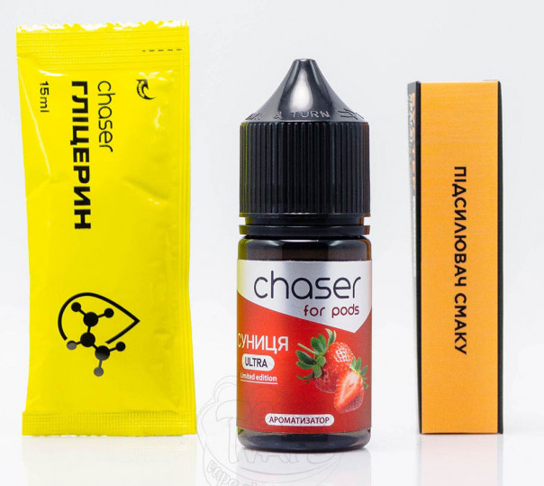 Рідина Chaser For Pods Ultra Salt Суниця 30ml 65mg (набір компонентів)