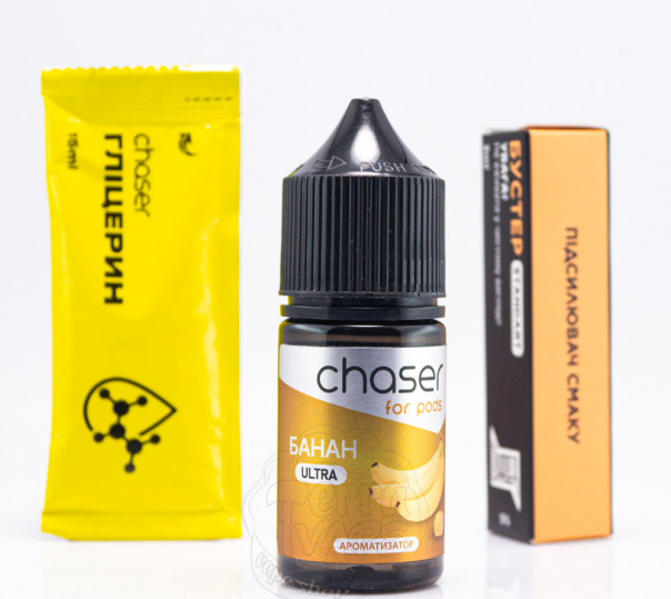 Жидкость Chaser For Pods Ultra Salt Банан 30ml 50mg (набор компонентов)
