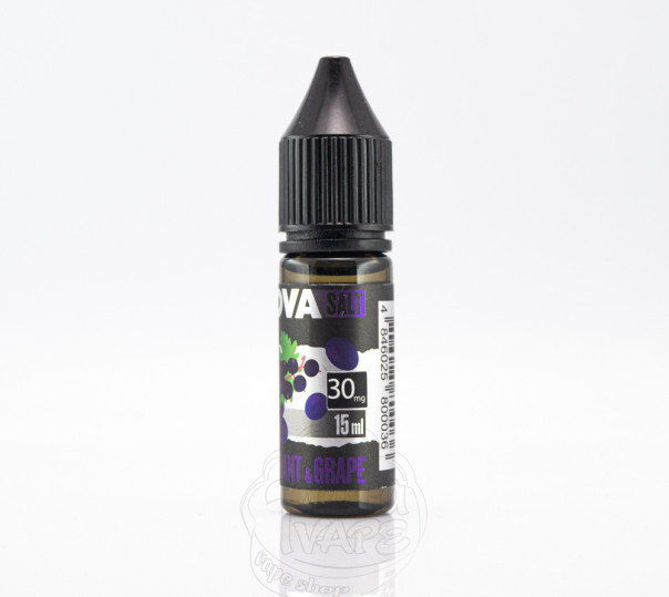 Рідина Nova Salt Blackcurrant Grape 15ml 30mg на сольовому нікотині зі смаком черной смородины и винограда Рідина Nova Salt Blackcurrant Grape 15ml 30mg на сольовому нікотині зі смаком черной смородины и винограда