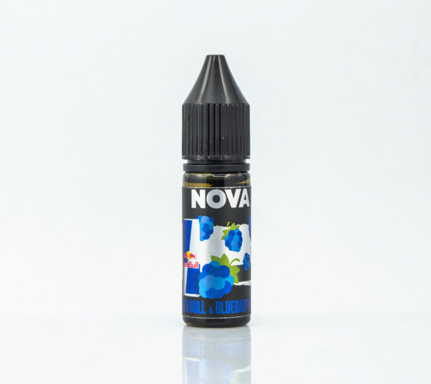 Рідина Nova Salt Red Bull Blueraspberry 15ml 50mg на сольовому нікотині зі смаком енергетика з синьою малиною