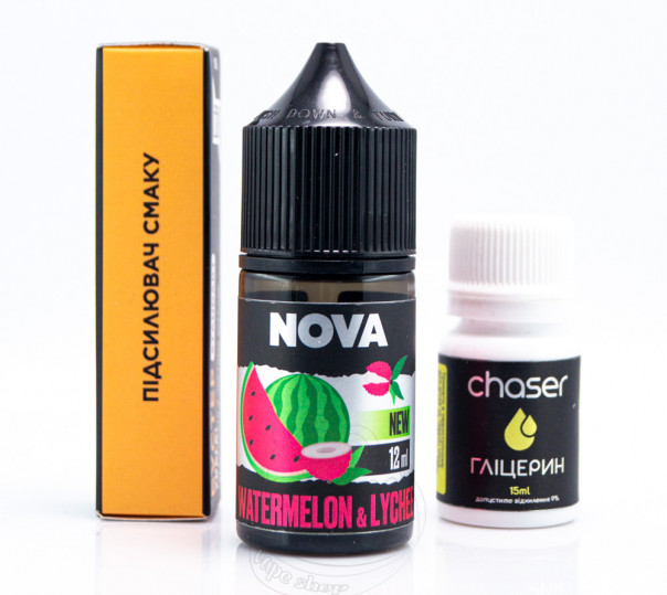 Жидкость Nova Salt Watermelon Lychee 30ml 65mg со вкусом арбуз с личи (набор компонентов)