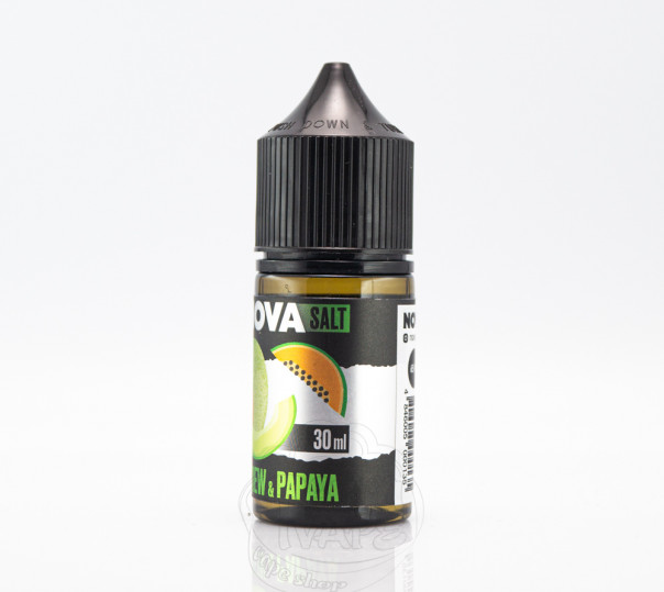 Рідина Nova Salt Honeydew Papaya 30ml 30mg на сольовому нікотині зі смаком дині та папайї Рідина Nova Salt Honeydew Papaya 30ml 30mg на сольовому нікотині зі смаком дині та папайї