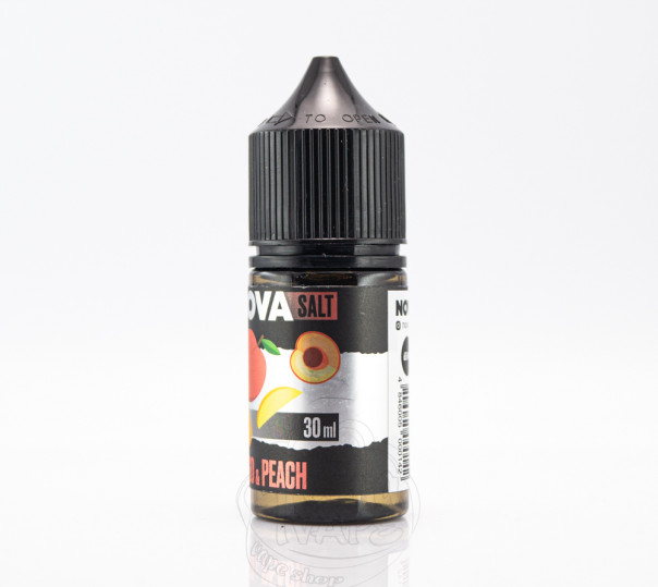 Рідина Nova Salt Mango Peach 30ml 30mg на сольовому нікотині зі смаком манго і персика Рідина Nova Salt Mango Peach 30ml 30mg на сольовому нікотині зі смаком манго і персика