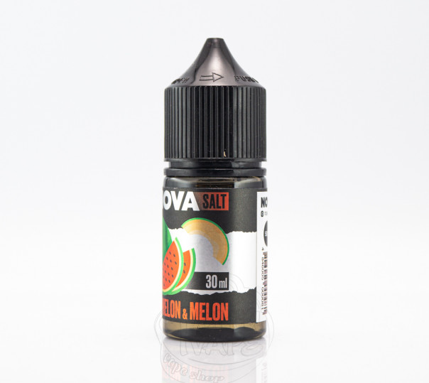 Рідина Nova Salt Watermelon Melon 30ml 30mg на сольовому нікотині зі смаком кавуна та дині Рідина Nova Salt Watermelon Melon 30ml 30mg на сольовому нікотині зі смаком кавуна та дині