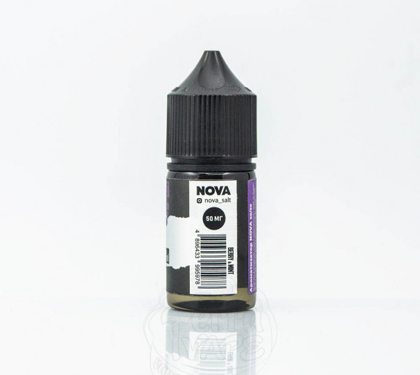 Рідина Nova Salt Berry Mint 30ml 30mg на сольовому нікотині зі смаком лісових ягід з м'ятою Рідина Nova Salt Berry Mint 30ml 30mg на сольовому нікотині зі смаком лісових ягід з м'ятою