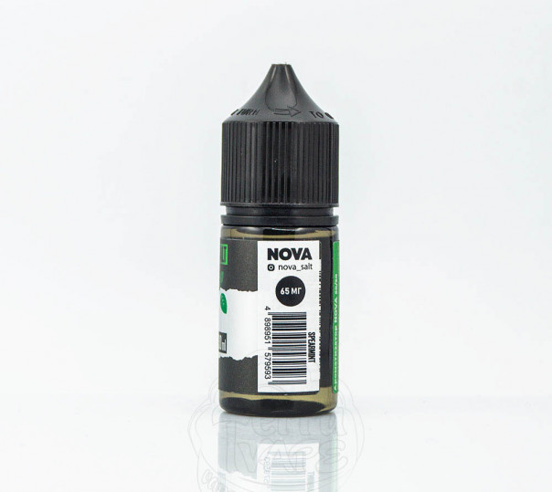 Жидкость Nova Salt Spearmint 30ml 30mg на солевом никотине со вкусом мятной жвачки Жидкость Nova Salt Spearmint 30ml 30mg на солевом никотине со вкусом мятной жвачки