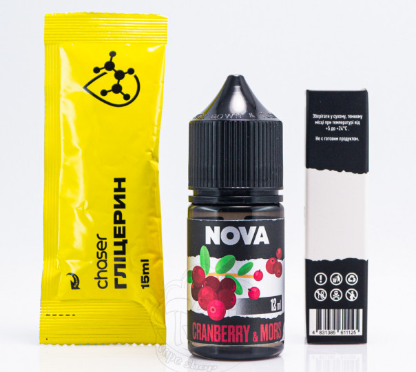 Рідина Nova Salt Cranberry Mors 30ml 50mg зі смаком журавлинного морсу (набір компонентів)