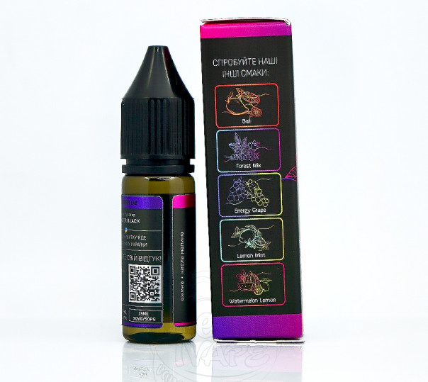 Рідина Chaser Black Salt New Blackberry Sour Raspberry 15ml 30mg на сольовому нікотині зі смаком ожини та кислої малини Рідина Chaser Black Salt New Blackberry Sour Raspberry 15ml 30mg на сольовому нікотині зі смаком ожини та кислої малини
