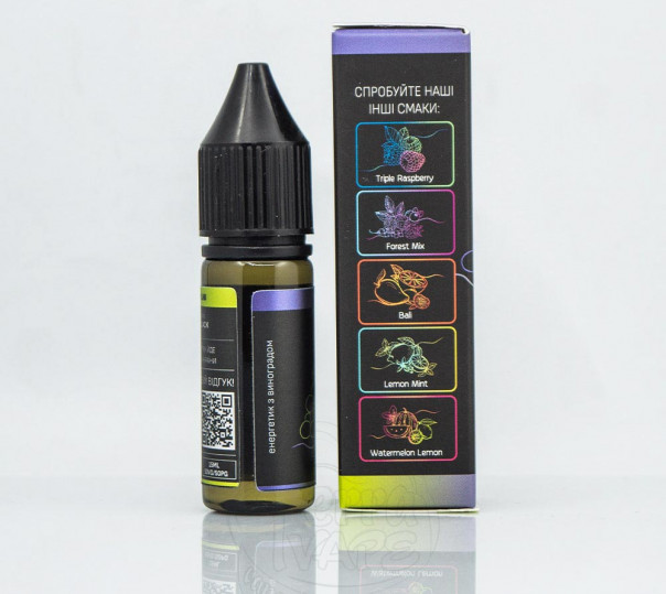 Жидкость Chaser Black Salt New Energy Grape 15ml 50mg на солевом никотине со вкусом виноградного энергетика Жидкость Chaser Black Salt New Energy Grape 15ml 50mg на солевом никотине со вкусом виноградного энергетика
