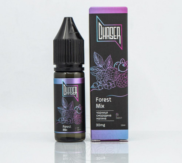 Рідина Chaser Black Salt New Forest Mix 15ml 30mg на сольовому нікотині зі смаком лісових ягід