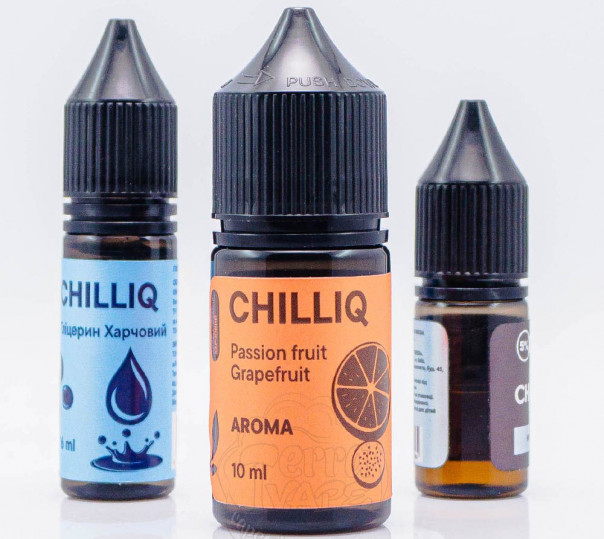 Рідина Chill Up ChilLiq Salt Passion fruit Grapefruit 30ml 50mg зі смаком маракуї та грейпфруту (набір компонентів)