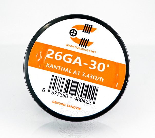 Coilology Resistance Wire (котушка 30ft) Kanthal A1 26Ga (0.4mm)