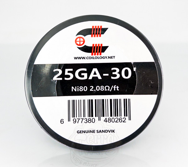 Coilology Resistance Wire (катушка 30ft) Ni80 25Ga (0.45mm)