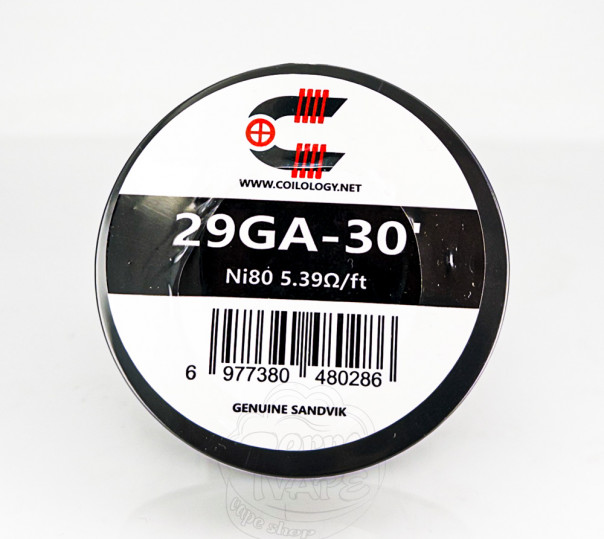 Coilology Resistance Wire (котушка 30ft) Ni80 29Ga (0.3mm)