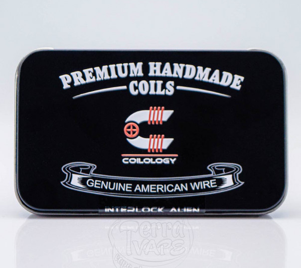 Спіралі Coilology Pre-built Ni80 Interlock Alien Coil з ватою (4шт) готовий койл для вейпу