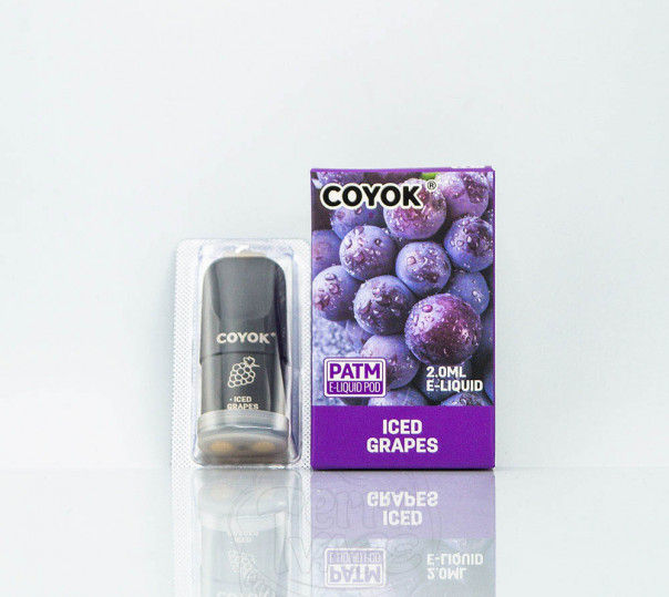 Coyok Iced Grapes (Виноград із холодком) картридж для Relx Essential/Infinity Coyok Iced Grapes (Виноград із холодком) картридж для Relx Essential/Infinity