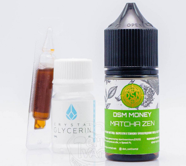 Жидкость DSM Money Salt Matcha Zen 30ml 50mg со вкусом матчи (набор компонентов)
