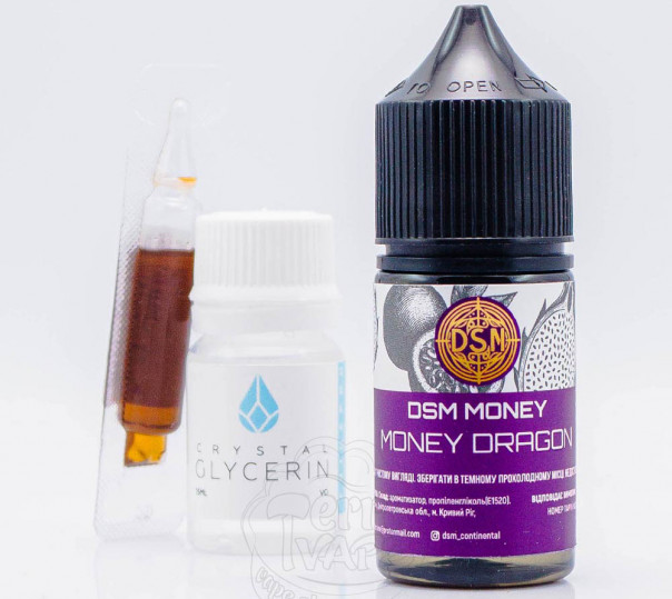 Рідина DSM Money Salt Money Dragon 30ml 50mg зі смаком пітахаї та маракуї (набір компонентів)