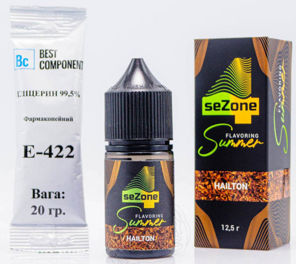 Рідина 4 Sezone Summer Salt Hailton 30ml 0mg зі смаком тютюну (набір компонентів)