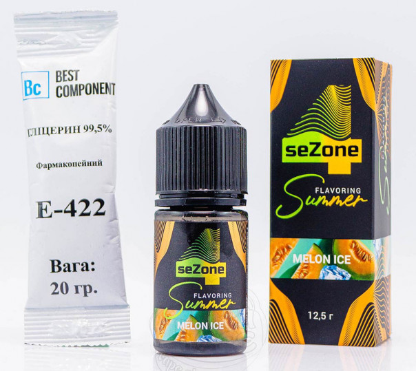 Рідина 4 Sezone Summer Salt Melon Ice 30ml 25mg зі смаком дині з льодом (набір компонентів)
