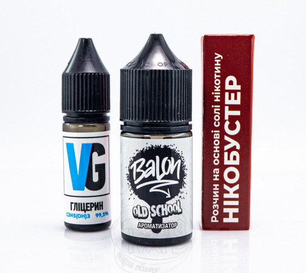 Рідина Balon Salt Old School 30ml 65mg зі смаком ягідного лимонаду (набір компонентів)