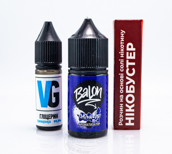 Рідина Balon Salt Throw-Up 30ml 25mg зі смаком грейпфрутового лимонаду (набір комопнентів)