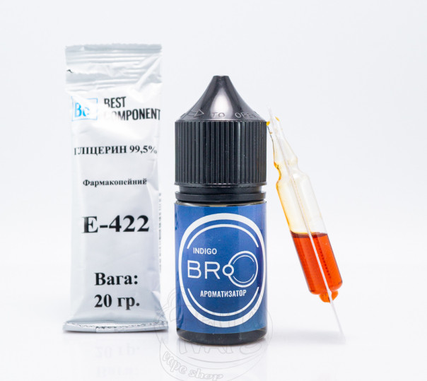 Рідина BRO Salt Indigo 30ml 65mg зі смаком ягід (набір компонентів)