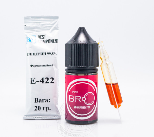 Рідина BRO Salt Pink 30ml 65mg зі смаком грейпфрута (набір компонентів)
