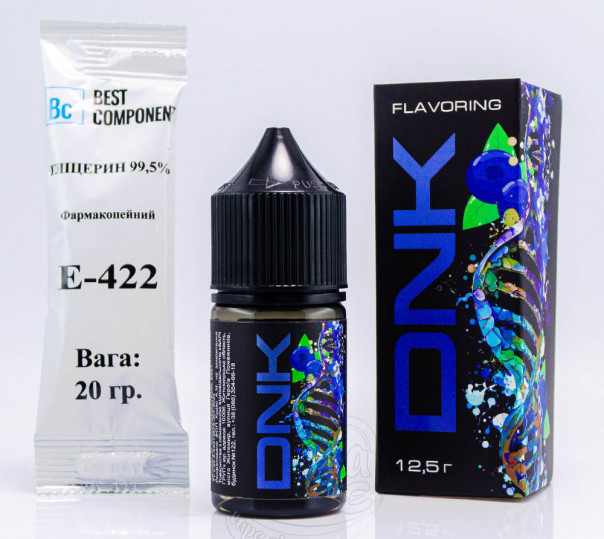Жидкость DNK Salt Blueberry 30ml 0mg со вкусом черники (набор компонентов)