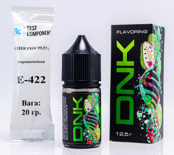 Рідина DNK Salt Saucep With Lime 30ml 0mg зі смаком саусепа з лаймом (набір компонентів)