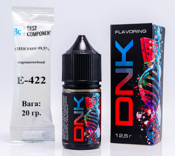 Жидкость DNK Watermelon Ice 30ml 0mg со вкусом арбуза с холодком (набор компонентов)