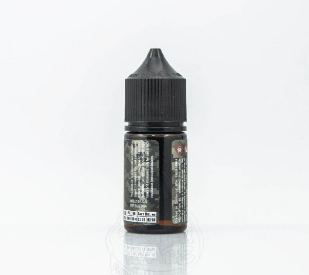Рідина Salt Jar Cannon Cocker 30ml 30mg на сольовому нікотині зі смаком тютюну з горіхом і чорносливом Рідина Salt Jar Cannon Cocker 30ml 30mg на сольовому нікотині зі смаком тютюну з горіхом і чорносливом