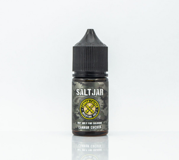 Рідина Salt Jar Cannon Cocker 30ml 30mg на сольовому нікотині зі смаком тютюну з горіхом і чорносливом