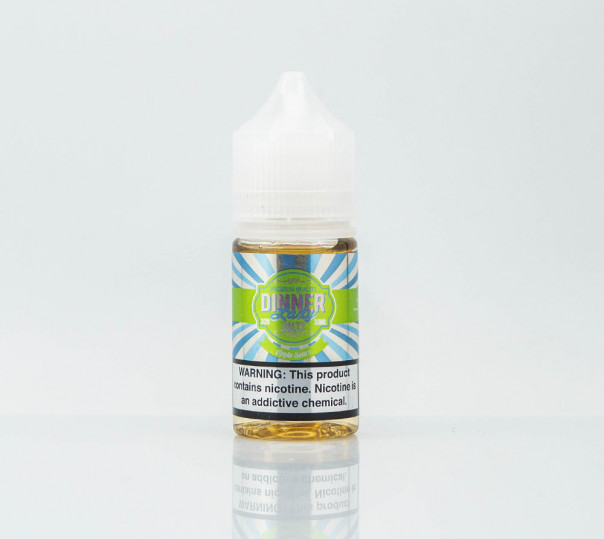Рідина Dinner Lady Salt Apple Sours 30ml 50mg на сольовому нікотині зі смаком карамелізованого яблука