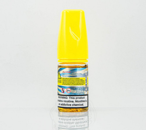 Рідина Dinner Lady Salt Lemon Tart 30ml 30mg на сольовому нікотині зі смаком лимонного пирога Рідина Dinner Lady Salt Lemon Tart 30ml 30mg на сольовому нікотині зі смаком лимонного пирога
