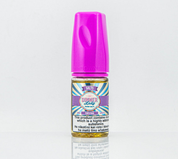 Рідина Dinner Lady Salt Purple Rain 30ml 50mg на сольовому нікотині зі смаком ягід і апельсина