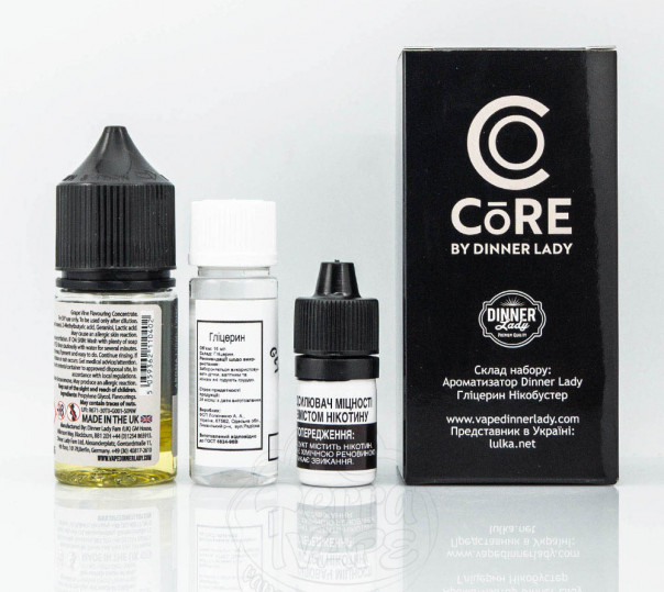 Набір для приготування рідини Core by Dinner Lady Salt Grape Vine 30ml 50mg на сольовому нікотині Набір для приготування рідини Core by Dinner Lady Salt Grape Vine 30ml 50mg на сольовому нікотині
