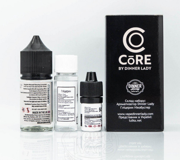 Набор для приготовления жидкости Core by Dinner Lady Salt Honeydew Melonade 30ml 25mg на солевом никотине Набор для приготовления жидкости Core by Dinner Lady Salt Honeydew Melonade 30ml 25mg на солевом никотине
