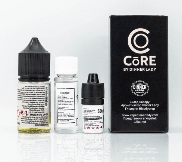Набор для приготовления жидкости Core by Dinner Lady Salt Pink Lemonade 30ml 50mg на солевом никотине
