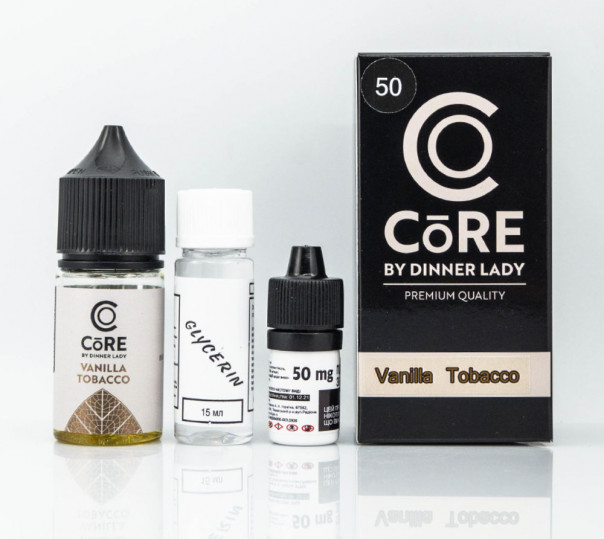 Набор для приготовления жидкости Core by Dinner Lady Salt Vanilla Tobacco 30ml 25mg на солевом никотине