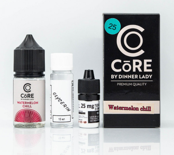 Набор для приготовления жидкости Core by Dinner Lady Salt Watermelon Chill 30ml 50mg на солевом никотине