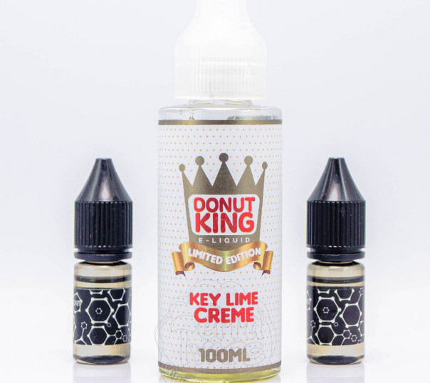 Рідина Donut King Organic Key Lime Creme 100ml 0mg зі смаком лаймового крему