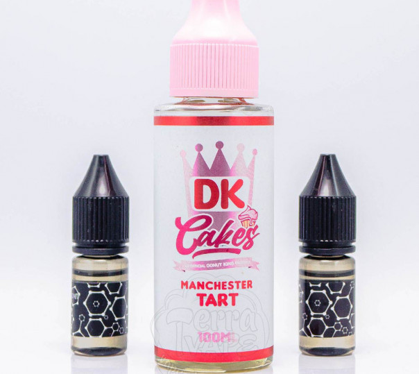 Рідина Donut King Organic Manchester Tart 120ml 3mg зі смаком малиново-вишневого тарта