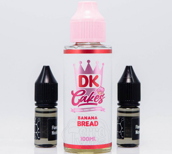 Рідина Donut King Organic Banana Bread 100ml 0mg зі смаком бананового хлібу