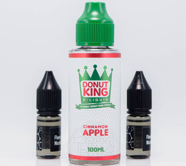 Рідина Donut King Organic Cinnamon Apple 110ml 1.5mg зі смаком випічки з яблуком та корицею