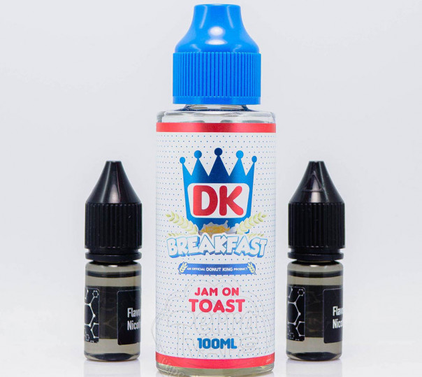 Рідина Donut King Organic Jam On Toast 120ml 3mg зі смаком тосту з полуничним джемом