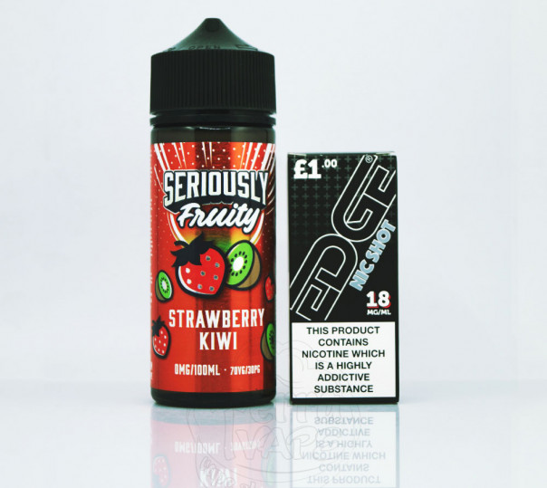 Doozy Seriously Fruity Strawberry Kiwi 100ml 0mg без нікотину