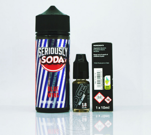Doozy Seriously Soda Blue Wing 100ml 0mg без нікотину Doozy Seriously Soda Blue Wing 100ml 0mg без нікотину